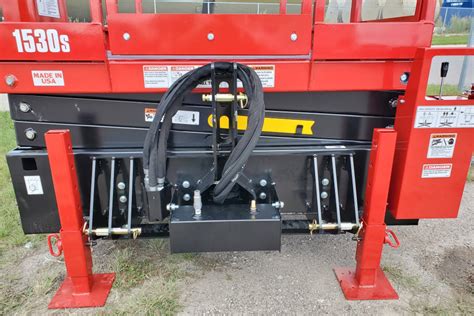 scissor lift attachment for skid steer|tractor man lift attachment.